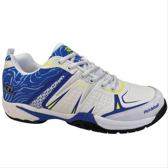 NEW ACACIA unisex dinkshot pickleball shoes  in white/royal/blanc/royale - Picture 1 of 3